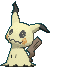 A pixel sprite of the Pokémon Mimikyu